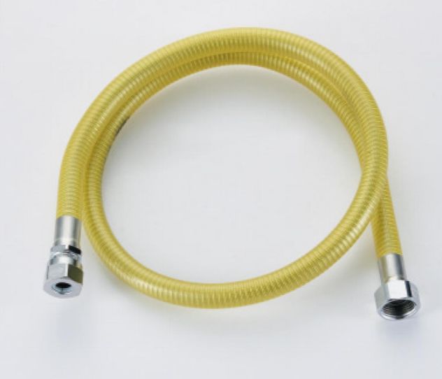 Stainless steel corrugated hose for gas appliance connection